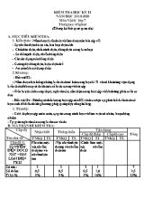 Ma trận và đề kiểm tra học kỳ 2 môn Vật lý Lớp 7 - Năm học 2018-2019 (Có đáp án)